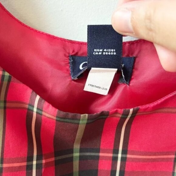 girls plaid taffeta Christmas winter dress - Picture 6 of 8